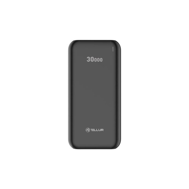 Tellur PBC303 външна батерия, 30000mAh, 2xUSB + Type-C + MicroUSB, черна