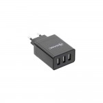 Tellur HC302 3 Ports USB стенно зарядно, 3 в 1, 3 x USB, 4.8A, черно