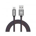 Tellur Denim кабел за данни, USB-A - Micro-USB, текстил, 1 м, син