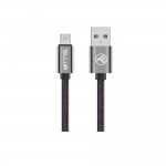 Tellur Denim кабел за данни, USB-A - Micro-USB, текстил, 1 м, син