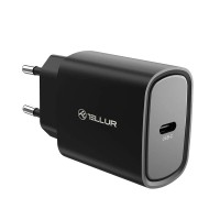 Tellur TLL151411 PD 3.0 стенно зарядно, 20W, USB-C, черен