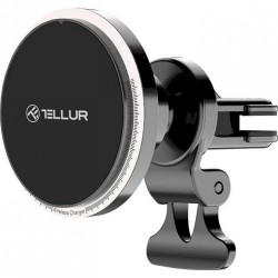 Tellur TLL151431 безжично зарядно за кола, съвместимо с MagSafe, 15W, черно