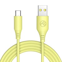 Tellur кабел за данни, USB-А към USB-C - Lightning, 1 м, жълт