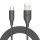 Кабел Tellur USB to Type-C, 3A, Силиконов, 1 м, Черен
