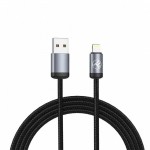 Tellur TLL155761 минималистичен USB-A към Lightning кабел, 3A, 1 m, черен Tellur TLL155761 минималистичен USB-A към Lightning кабел, 3A, 1 m, черен