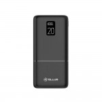 Tellur Boost Pro PD202 външна батерия, 20000 mAh, 2x QC3.0 22.5 W + PD 20 W, LCD дисплей, черен Tellur Boost Pro PD202 външна батерия, 20000 mAh, 2x QC3.0 22.5 W + PD 20 W, LCD дисплей, черен