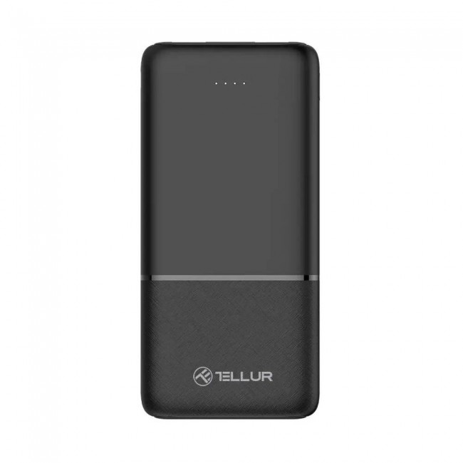Tellur TLL158481 външна батерия 10000 mAh, 2 x USB, 1 x USB-C, 1 x MicroUSB, черен Tellur TLL158481 външна батерия 10000 mAh, 2 x USB, 1 x USB-C, 1 x MicroUSB, черен
