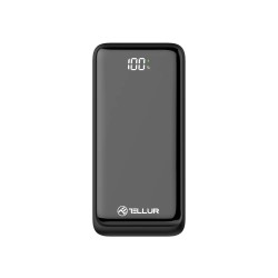 Tellur Boost Pro PD303 външна батерия 30000mAh, 2× QC 3.0 22.5W + USB-C PD 20W, LCD дисплей, черна