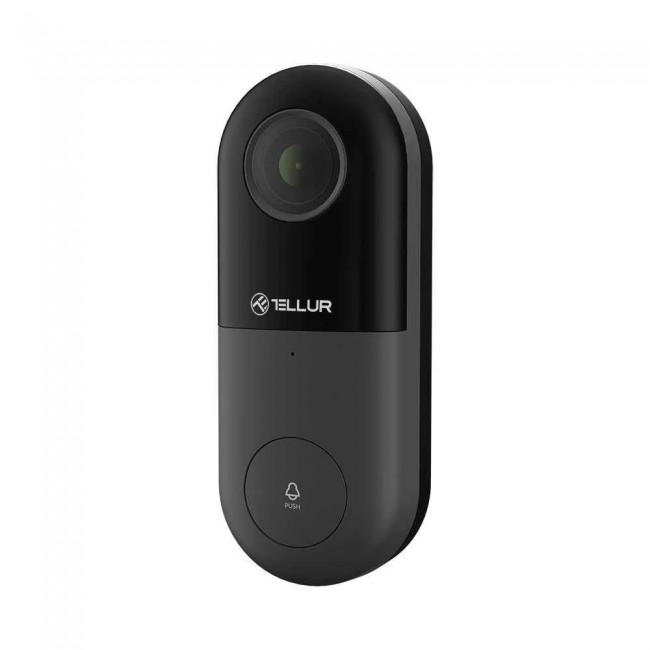 Tellur Video DoorBell WiFi TLL331251 видеодомофон, 1080p, MicroSD, PIR, черен Tellur Video DoorBell WiFi TLL331251 видеодомофон, 1080p, MicroSD, PIR, черен