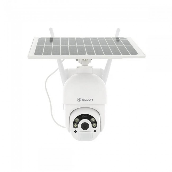 Tellur TLL331301 Wi‑Fi Smart соларна външна камера, P&T, PIR, FHD, бяла Tellur TLL331301 Wi‑Fi Smart соларна външна камера, P&T, PIR, FHD, бяла