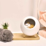 Tellur детска нощна лампа Коте, презареждаема