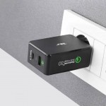 Tellur Dual USB стенно зарядно, с бързо зареждане, 2 x USB, USB-C, 6А, бяло