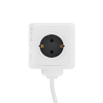 Tellur PowerCube удължителен кабел , 4 гнезда + 2xUSB, 1,5 м, бял