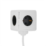 Tellur PowerCube удължителен кабел , 4 гнезда + 2xUSB, 1,5 м, бял