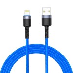 Кабел за данни Tellur USB-Lightning MFI Kevlar 1 метър, 2.4A, син Кабел за данни Tellur USB-Lightning MFI Kevlar 1 метър, 2.4A, син