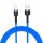 Кабел за данни Tellur USB-Lightning MFI Kevlar 1 метър, 2.4A, син 
