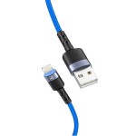 Кабел за данни Tellur USB-Lightning MFI Kevlar 1 метър, 2.4A, син Кабел за данни Tellur USB-Lightning MFI Kevlar 1 метър, 2.4A, син