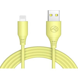 Tellur кабел за данни, USB-А - Lightning, 1 м, жълт