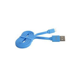 Tellur Flat Micro кабел за данни, USB-A - Micro-USB, 1 м, син 