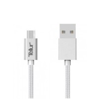 Tellur кабел за данни, USB-A - Micro-USB, 1 м, сребрист