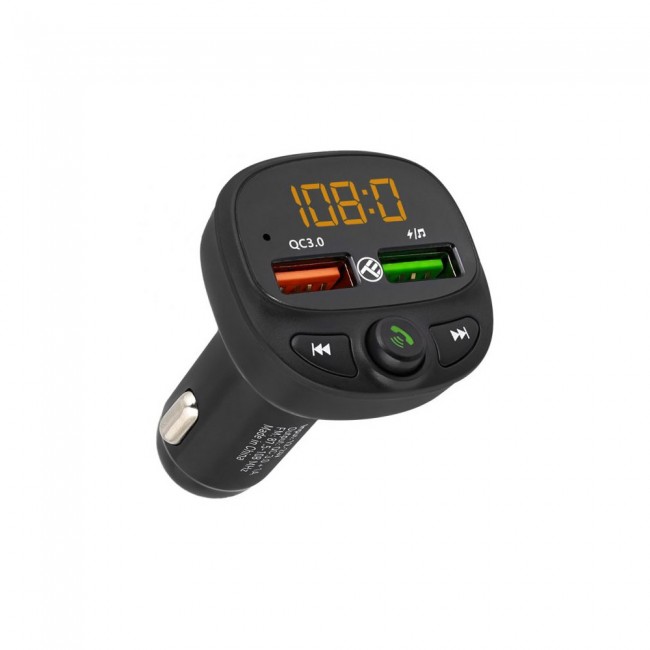 Tellur B7 трансмитер, Bluetooth, USB-A, SD, Mp3 плеър, FM радио, USB-A зарядно, микрофон