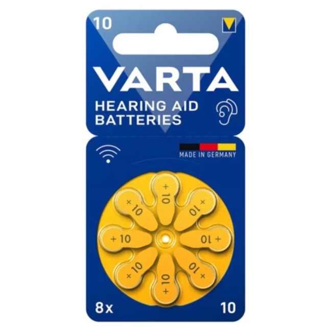 VARTA 10-BLI-8 БАТЕРИИ ЗА СЛУХОВ АПАРАТ, 8 БР.