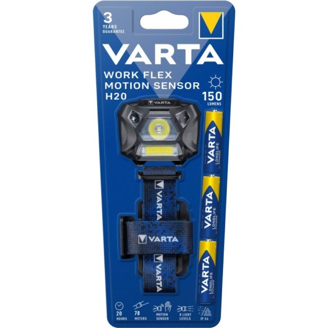 ЧЕЛНИК VARTA WORK FLEX MOTIONSENSOR H20