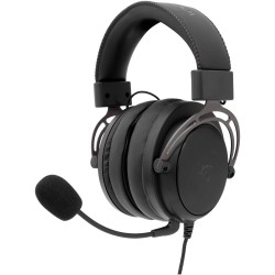 White Shark GORILLA жични геймърски слушалки Over-Ear със сваляем микрофон, 53 mm, Черно/Сиви