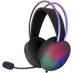 White Shark FIREFLY-B жични геймърски слушалки с RGB осветление, черни