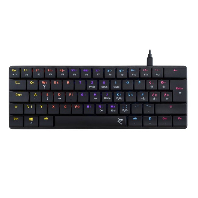 White Shark NAGAMAKI механична гейминг клавиатура с кабел, RED Switch, черна White Shark NAGAMAKI механична гейминг клавиатура с кабел, RED Switch, черна