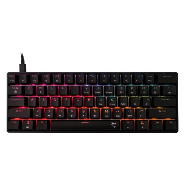 White Shark SHINOBI v2 механична гейминг клавиатура с кабел, RED OUTEMU Switch. черна White Shark SHINOBI v2 механична гейминг клавиатура с кабел, RED OUTEMU Switch. черна