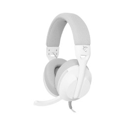 White Shark PARROT Over-Ear жични гейминг слушалки, Бял/Сив