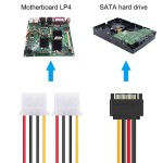 Xiatiaosann комплект захранващи Y адаптер кабели SATA към Dual Molex, 8 броя, 20 см Xiatiaosann комплект захранващи Y адаптер кабели SATA към Dual Molex, 8 броя, 20 см