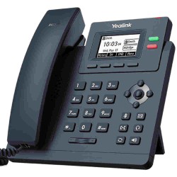 Yealink SIP-T31G IP телефон, LCD дисплей, двупортов Gigabit Ethernet, 2 SIP акаунта, черен