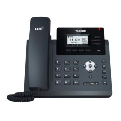 Yealink T33G IP телефон, LCD дисплей, 4 SIP акаунта, двупортов Gigabit Ethernet, черен