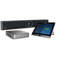 Yealink ZVC400-C3-000 видеоконферентна система, комплект USB видеобар UVC40 + мини PC процесор MCore + сензорен контролен панел MTouch