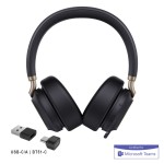 Yealink BH76 Plus безжична стерео слушалка, Microsoft Teams, USB-C/A със зарядна стойка