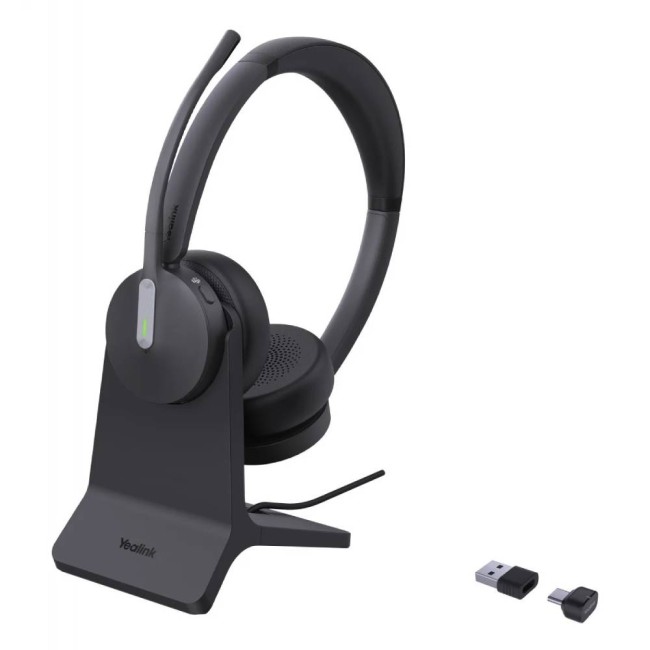 Yealink BH70 стерео слушалки със зарядна стойка, MS Teams, Bluetooth, USB-C и USB-A Yealink BH70 стерео слушалки със зарядна стойка, MS Teams, Bluetooth, USB-C и USB-A