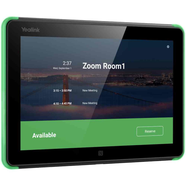 Yealink RoomPanel контролен панел, 8 инча, Bluetooth, Zoom, черен