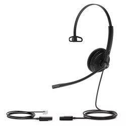 Yealink YHS34 Lite моно слушалка с дунапренов наушник, QD към RJ9
