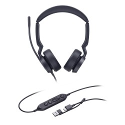 Yealink UH46 Dual Teams USB-C/A жични слушалки