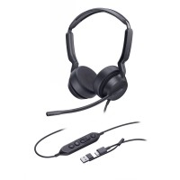 Yealink UH42 Dual UC USB-C/A жични стерео слушалки