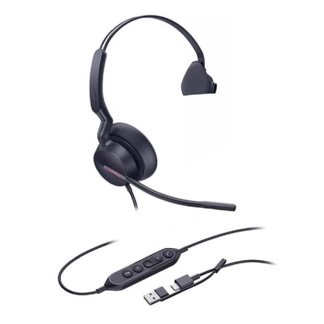 Yealink UH42 Mono Teams USB-C/A жична моно слушалка