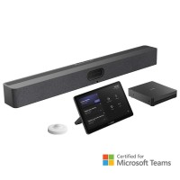 Yealink MVC S50-C5U-000 видеоконферентна система за средни и големи конферентни зали, комплект видеобар A50 + мини компютър MCore 4 + сензорна конзола MTouch Plus + RoomSensor, Microsoft Teams Rooms