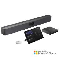 Yealink MVC S50-C5U-000 видеоконферентна система за средни и големи конферентни зали, комплект видеобар A50 + мини компютър MCore 4 + сензорна конзола MTouch Plus + RoomSensor, Microsoft Teams Rooms