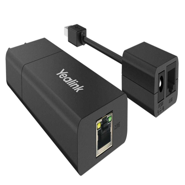 Yealink USB2CAT5E-EXT удължител за кабели, USB-A, RJ45, черен 