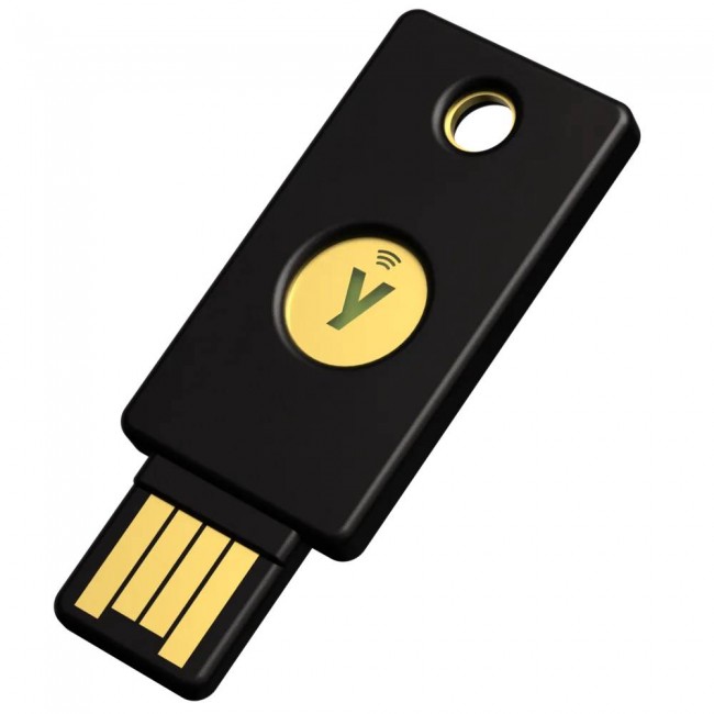 Yubico YubiKey 5 NFC Y5NF хардуерен ключ за сигурност с USB-A и NFC Yubico YubiKey 5 NFC Y5NF хардуерен ключ за сигурност с USB-A и NFC
