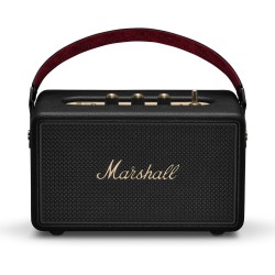 Преносима колона Marshall Kilburn III Bluetooth  – Над 50 часа възпроизвеждане, 360° звук и защита IP54, black and brass