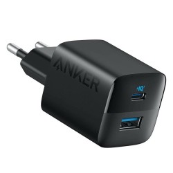 Anker 323 Fast Wall Charger 33W - захранване за ел. мрежа с USB-A и USB-C изходи и технология за бързо зареждане (черен)