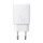 Baseus Compact Quick Wall Charger 20W  - захранване за ел. мрежа с USB-A и USB-C изходи и технология за бързо зареждане, бяло